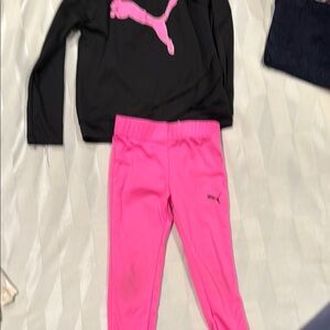 Puma Kids Bright Pink Leggings